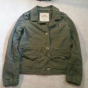 Hollister army green light Jacket